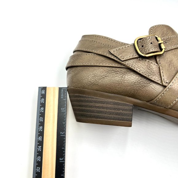 Lifestride Womens Size 7.5 Brown Faux Vegan Leather‎ Ankle Boots Booties Shoes - Picture 13 of 13